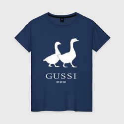 Гусси - Гуччи – Светящаяся женская футболка с принтом купить со скидкой в -20%