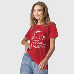 Светящаяся женская футболка I do what - i want