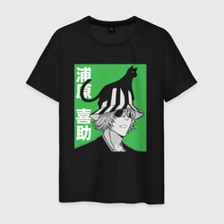 Урахара Кисукэ с котиком – Светящаяся мужская футболка с принтом купить со скидкой в -20%