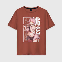 Tao Fa – Женская футболка хлопок Oversize с принтом купить со скидкой в -16%