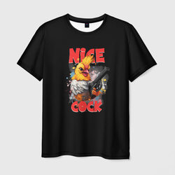 Chicken gun nice cock – Мужская футболка 3D с принтом купить со скидкой в -26%