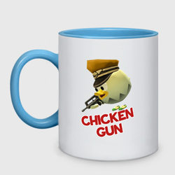 Chicken Gun logo – Кружка двухцветная с принтом купить