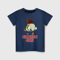 Chicken Gun chick – Детская футболка хлопок с принтом купить со скидкой в -20%