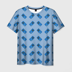 Синяя консоль Тетрис – Мужская футболка 3D с принтом купить со скидкой в -26%