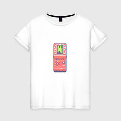 Игровая приставка Тетрис – Женская футболка хлопок с принтом купить со скидкой в -20%