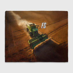 Farming Simulator - Зеленый трактор – Плед 3D с принтом купить со скидкой в -14%