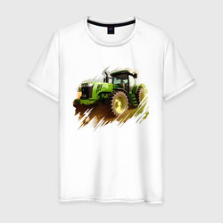 Farming Simulator - brushstroke – Мужская футболка хлопок с принтом купить со скидкой в -20%