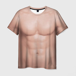 Мужской торс качка с мышцами - идеальное тело с мускулами – Мужская футболка 3D с принтом купить со скидкой в -26%