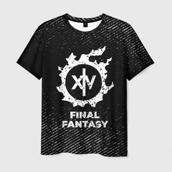 Final Fantasy с потертостями на темном фоне – Мужская футболка 3D с принтом купить со скидкой в -26%