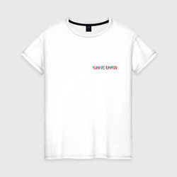 Glitch game over - мини – Женская футболка хлопок с принтом купить со скидкой в -20%