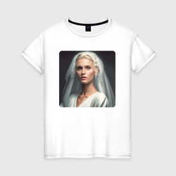 Нейродевушка - невеста – Женская футболка хлопок с принтом купить со скидкой в -20%