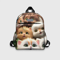 Много пушистых котят – Детский рюкзак 3D с принтом купить со скидкой в -33%