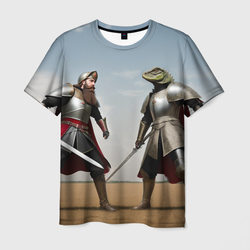 Древний Рус против Ящера – Мужская футболка 3D с принтом купить со скидкой в -26%