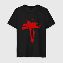 Dead Island 2 - пальма – Мужская футболка хлопок с принтом купить со скидкой в -20%