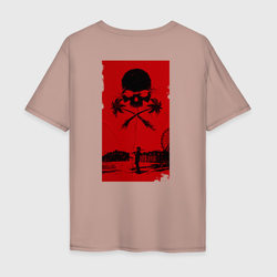 Dead Island 2 - череп – Мужская футболка хлопок Oversize с принтом купить со скидкой в -16%