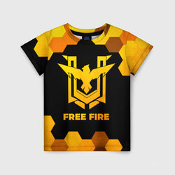 Free Fire - gold gradient – Детская футболка 3D с принтом купить со скидкой в -33%