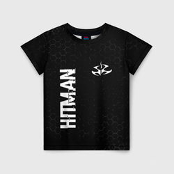 Hitman glitch на темном фоне: надпись, символ – Детская футболка 3D с принтом купить со скидкой в -33%