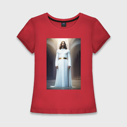 Иисус Христос – Женская футболка хлопок Slim с принтом купить