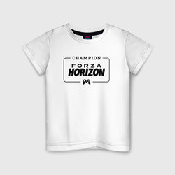 Forza Horizon gaming champion: рамка с лого и джойстиком – Детская футболка хлопок с принтом купить со скидкой в -20%