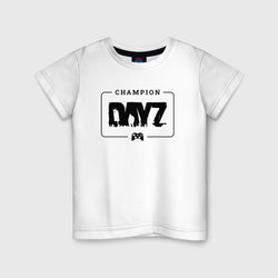 DayZ gaming champion: рамка с лого и джойстиком – Детская футболка хлопок с принтом купить со скидкой в -20%