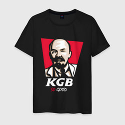 Мужская футболка хлопок Ленин KGB so good со скидкой в -20%