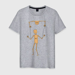 Марионетки – Мужская футболка хлопок с принтом купить со скидкой в -20%