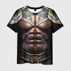 Африканский воин в доспехах – Мужская футболка 3D с принтом купить со скидкой в -26%
