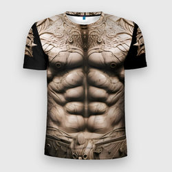Воин будущего – Мужская футболка 3D Slim с принтом купить со скидкой в -9%