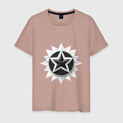 Звезда солнце – Мужская футболка хлопок с принтом купить со скидкой в -20%