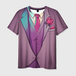 Розовый пиджак мафиозника - босс мафии Зубенко – Мужская футболка 3D с принтом купить со скидкой в -26%