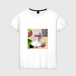 Медуза, но не Горгона – Женская футболка хлопок с принтом купить со скидкой в -20%