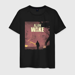 Alan Wake art – Мужская футболка хлопок с принтом купить со скидкой в -20%