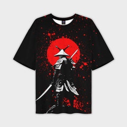 Призрак Цусимы - самурай – Мужская футболка oversize 3D с принтом купить со скидкой в -50%