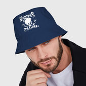 Панама с принтом Cypress Hill — logo для мужчины, вид на модели спереди №2. Цвет основы: темно-синий