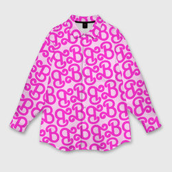 Логотип Барби - буква B – Мужская рубашка oversize 3D с принтом купить