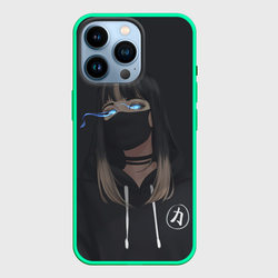 Девочка в маске – Чехол для iPhone 14 Pro с принтом купить