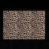 Наклейка с принтом Леопардовые Пятна для любого человека, вид спереди №5. Цвет основы: белый