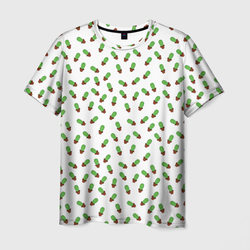 Кактусы (узор) – Мужская футболка 3D с принтом купить со скидкой в -23%