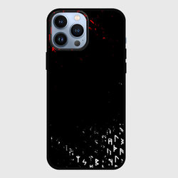 Красно белые руны – Чехол для iPhone 13 Pro Max с принтом купить