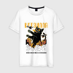 Котзилла - Кот в стиле Аниме Годзилла – Мужская футболка хлопок с принтом купить со скидкой в -20%