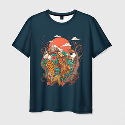 Осенний Закат – Мужская футболка 3D с принтом купить со скидкой в -23%