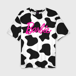 Коровий паттерн - Барби – Женская футболка oversize 3D с принтом купить со скидкой в -50%