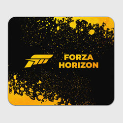 Forza Horizon - gold gradient: надпись и символ – Прямоугольный коврик для мышки с принтом купить
