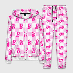 Розовая шашка и Барби – Мужской костюм 3D с принтом купить со скидкой в -21%