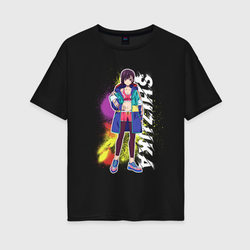 Сидзука – Женская футболка хлопок Oversize с принтом купить со скидкой в -16%