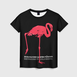 Фламинго - Мюнхен – Женская футболка 3D с принтом купить со скидкой в -26%