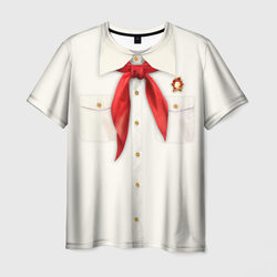 Пионер с галстуком – Мужская футболка 3D с принтом купить со скидкой в -26%