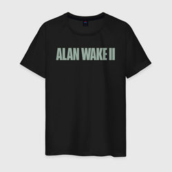 Alan Wake 2 logo – Мужская футболка хлопок с принтом купить со скидкой в -20%