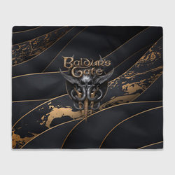 Baldurs Gate 3 logo Dark logo – Плед 3D с принтом купить со скидкой в -14%
