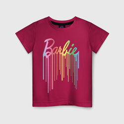 Barbie's paint smudges – Светящаяся детская футболка с принтом купить со скидкой в -20%